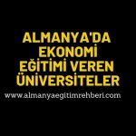 Almanya’da Ekonomi eğitimi veren üniversiteler