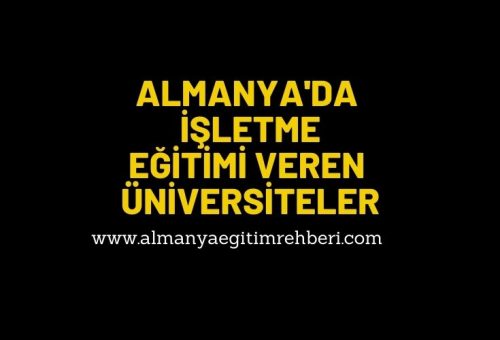 Almanya’da en iyi işletme okulları