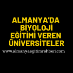 Almanya’da Biyoloji Üniversiteleri