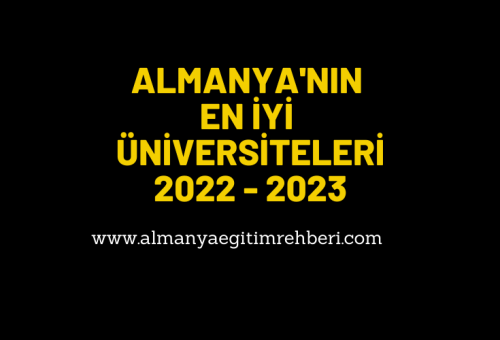 En iyi Alman Üniversiteleri